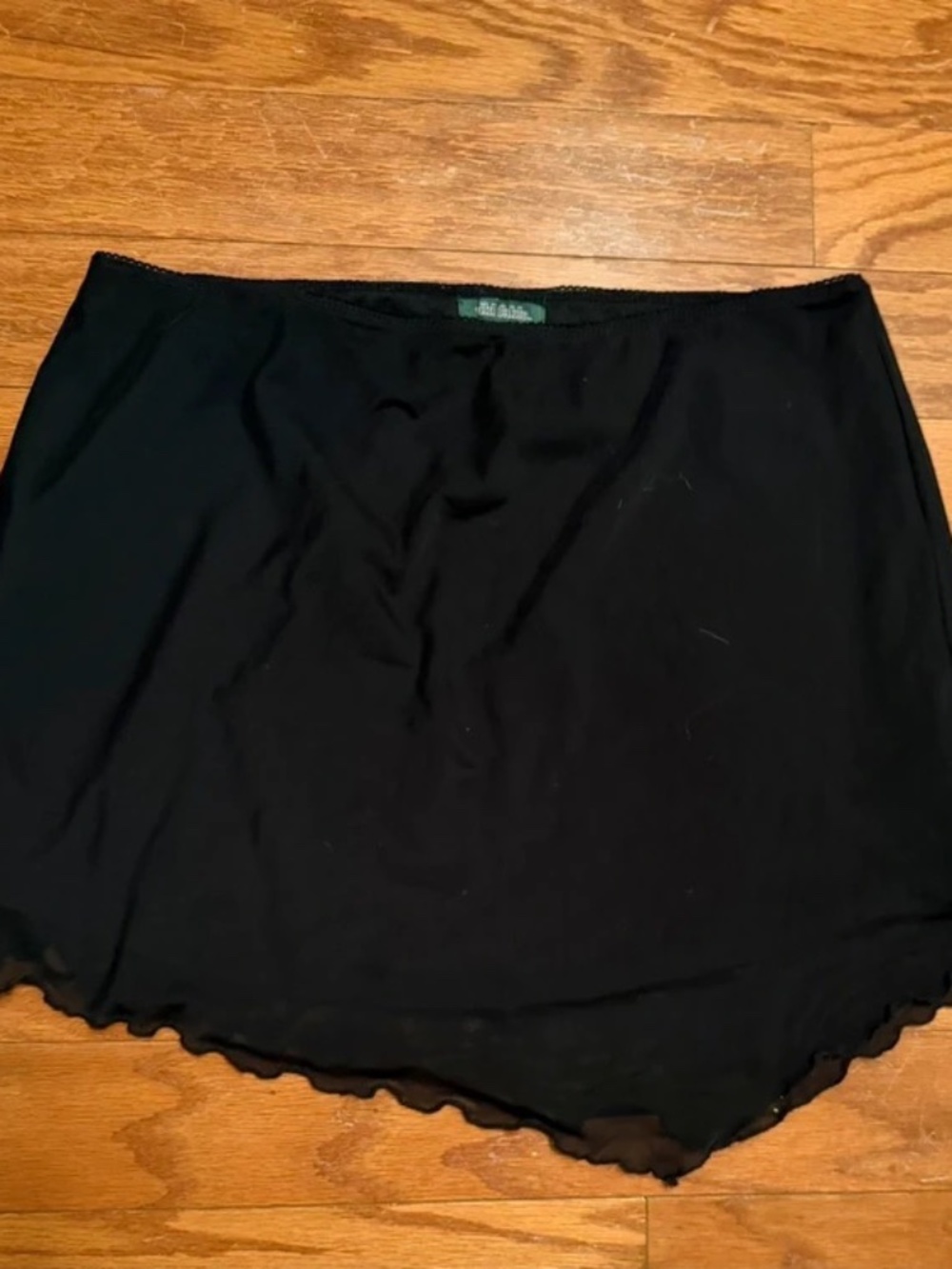 Wild Fable Black Sheer Mesh Y2K Mini Skirt Size L